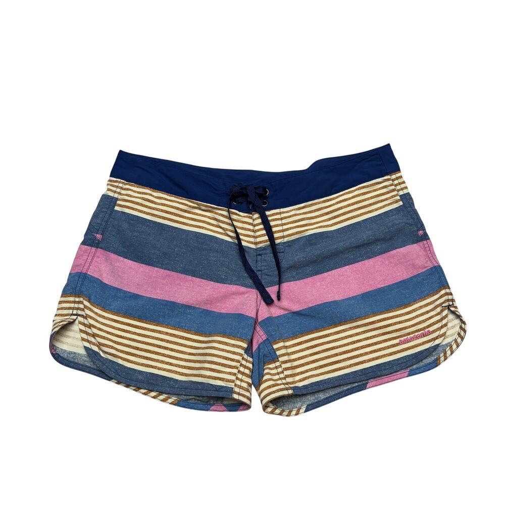 Patagonia Wavefarer Board Shorts 4.5" Women's 8 Beach Surf Swim Trunks Granola